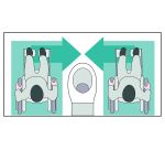 Panneau Toilette PMR avec Sens de Transfert