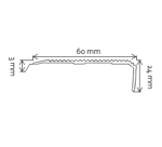 Nez de marche aluminium strié XL