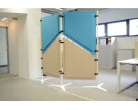 Piètement (base et poteau) pour cloison GARY - FEET