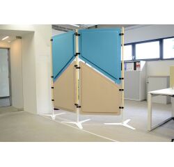 Piètement (base et poteau) pour cloison GARY - FEET