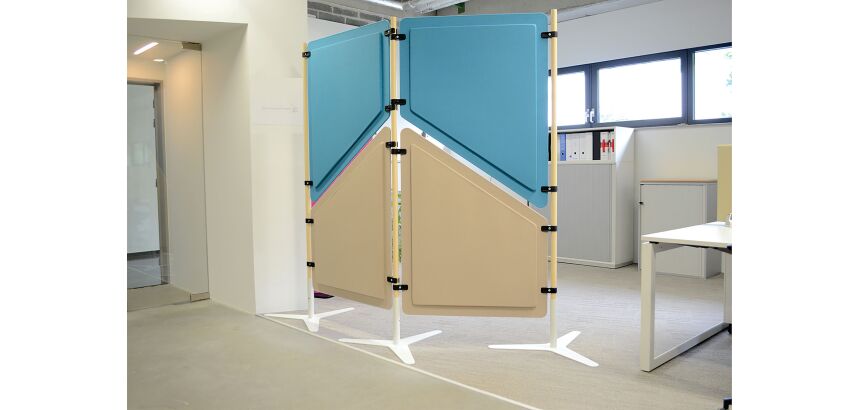 Piètement (base et poteau) pour cloison GARY - FEET