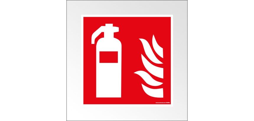 Panneau EXTINCTEUR - relief et braille