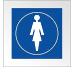 Panneaux FEMME - 150 x 150 mm - relief et braille