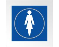 Panneaux FEMME - 150 x 150 mm - relief et braille