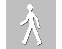 Pochoir adhésif - PIETON - 100 cm ou 128 cm
