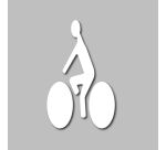 Pochoir adhésif - CYCLISTE - 80 cm ou 128 cm