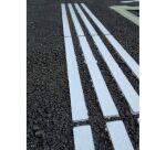 Pochoir adhésif pour bandes d'aide à l'orientation - 4 nervures discontinues