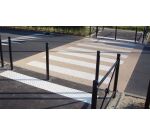 Dalle podotactile ADEX minérale avec adhésif épais