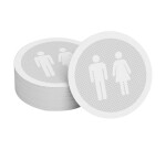 Lettrage adhésif pour contremarche WC