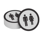 Lettrage adhésif pour contremarche WC