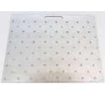 Gabarit de perçage acier pour clous podotactiles