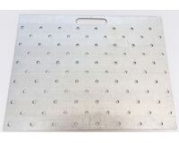 Gabarit de perçage acier pour clous podotactiles