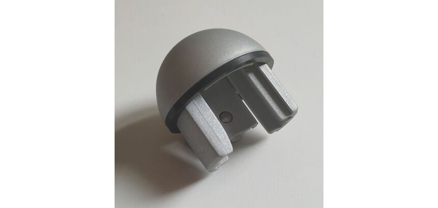 Bouchon rond pour main courante intérieure MALI en aluminium anodisé