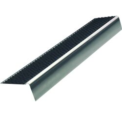 Nez de marche anti-dérapant nu en L inox 37 mm