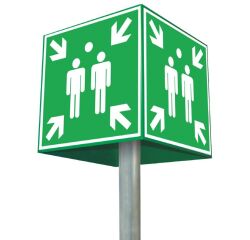 Kit Point de Rassemblement 360° ISO 7010 E007