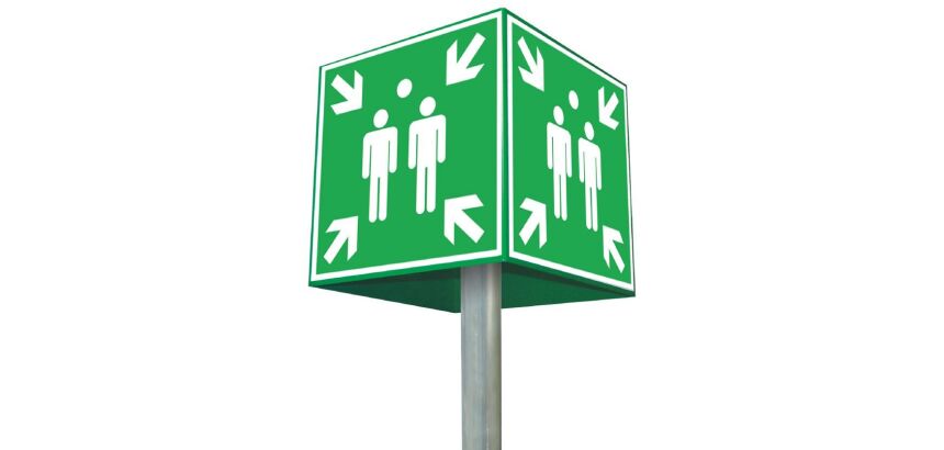 Kit Point de Rassemblement 360° ISO 7010 E007