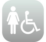 Plaque en Plexiglas PLEXI - Femme + PMR