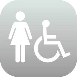 Plaque en Plexiglas PLEXI - Femme + PMR