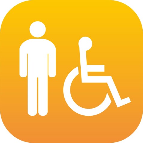 Plaque en Plexiglas PLEXI - Homme + PMR