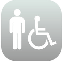 Plaque en Plexiglas PLEXI - Homme + PMR