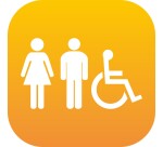 Plaque PLEXI Mixte H/F + PMR - 120 x 120 mm