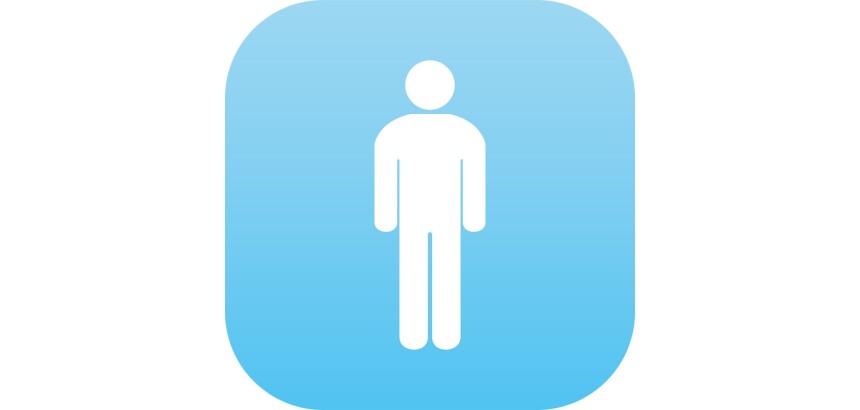 Plaque PLEXI Homme - 120 x 120 mm