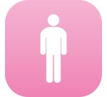 Plaque PLEXI Homme - 120 x 120 mm