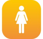 Plaque PLEXI Femme - 120 x 120 mm