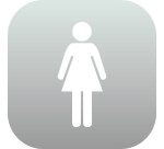 Plaque PLEXI Femme - 120 x 120 mm