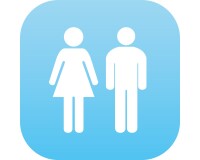 Plaque PLEXI Mixte Homme/Femme - 120 x 120 mm