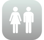 Plaque PLEXI Mixte Homme/Femme - 120 x 120 mm