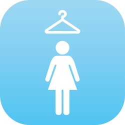 Plaque en Plexiglas PLEXI - Vestiaire Femme