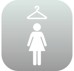 Plaque en Plexiglas PLEXI - Vestiaire Femme