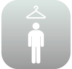 Plaque en Plexiglas PLEXI - Vestiaire Homme