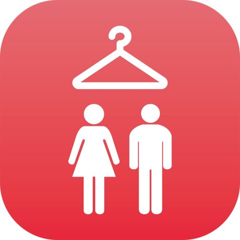 Plaque en Plexiglas PLEXI - Vestiaire Mixte