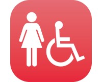 Plaque en Plexiglas PLEXI - Femme + PMR