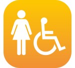 Plaque en drapeau PLEXI - Femme + PMR