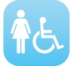 Plaque en drapeau PLEXI - Femme + PMR