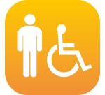 Plaque en drapeau PLEXI - Homme + PMR