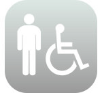 Plaque en drapeau PLEXI - Homme + PMR