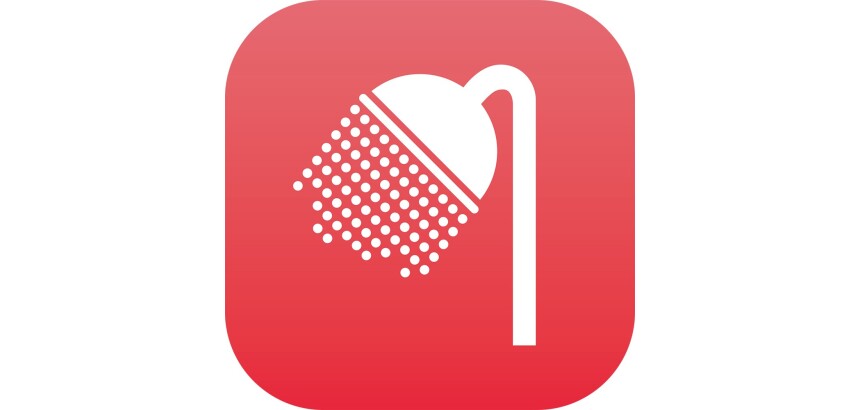 Plaque en drapeau PLEXI - Douche