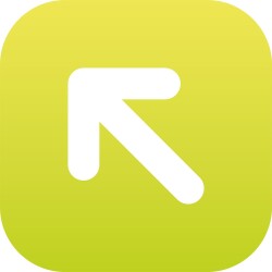 Plaque en drapeau PLEXI - Flèche Oblique