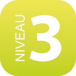 Plaque en drapeau PLEXI - Niveau 3