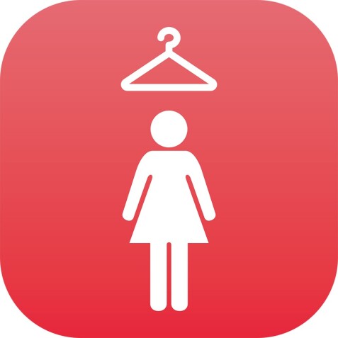 Plaque en drapeau PLEXI - Vestiaire Femme