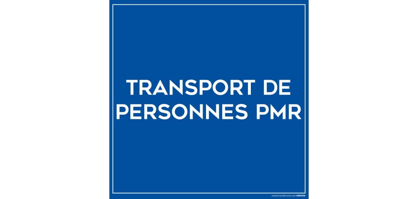 Plaque magnétique pour véhicule - Transport de PMR