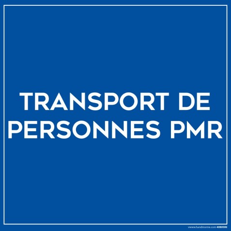 Plaque magnétique pour véhicule - Transport de PMR