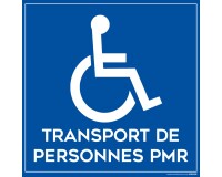 Plaque magnétique pour véhicule Transportant des personnes en situation de handicap