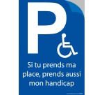 Lot de 20 Autocollants Si tu prends ma place, prends aussi mon handicap