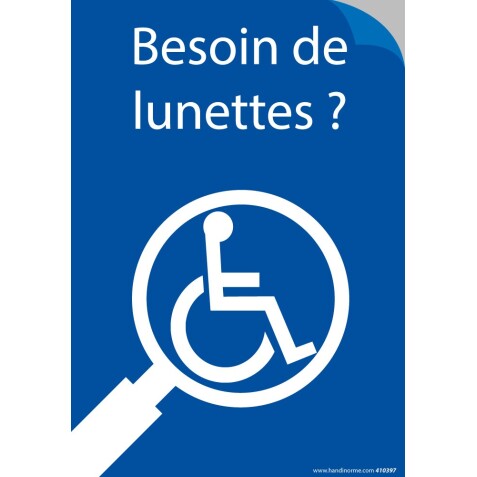 Stickers - Besoin de lunettes ? par 20  - Papier autocollant - OUI