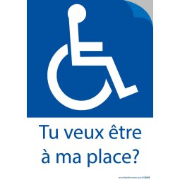 Autocollant - Tu veux être à ma place ?